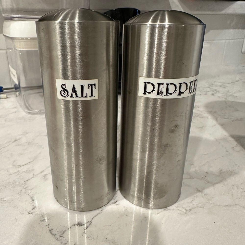 Stainless Steel Salt & Pepper Shakers